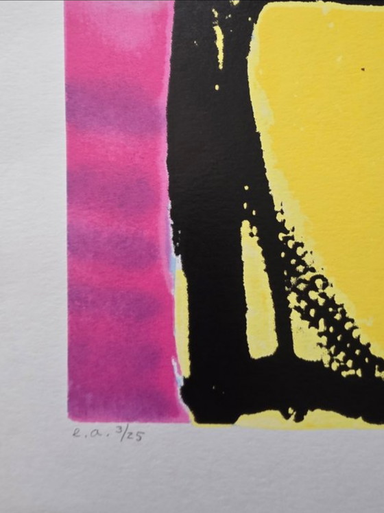 Image 1 of Herman Brood - Épreuve d'artiste "Pink Palm Indian", signée à la main (1998)