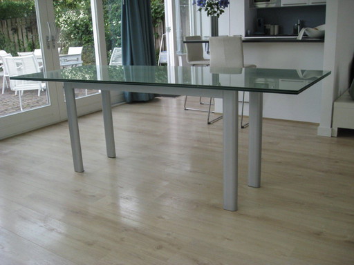 Beautiful glass dining table for sale.