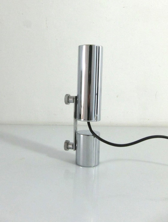 Image 1 of Lampada da tavolo vintage anni '60 in metallo e cromo