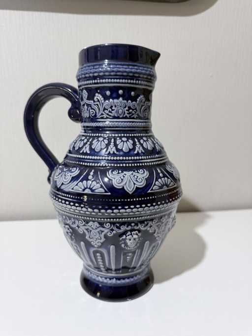 Pichet en céramique – Bleu et blanc – decoratieve objecten, Ceramic (photo 2 of 5)