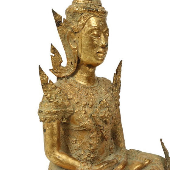 Image 1 of Buda de bronce dorado
