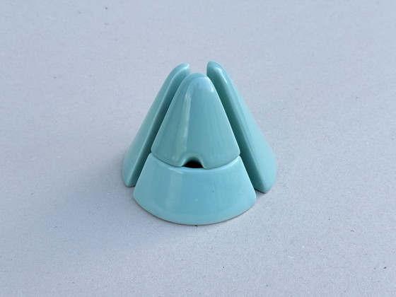 Magnifique Ensemble Salière et Poivrière Design Vintage (3 pièces) – Années 60 – Accessoires de table, Ceramic (photo 6 of 7)