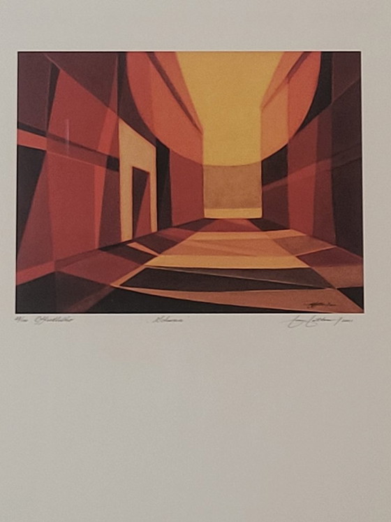 Lithographie von Jan Jetten, Titel Schuren, (1950) – Lithographien & Drucke, Glass, Paper (photo 2 of 5)