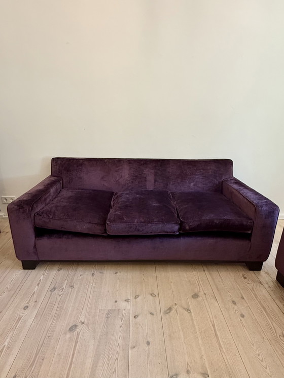 Image 1 of 2 x dunkelviolette Couch