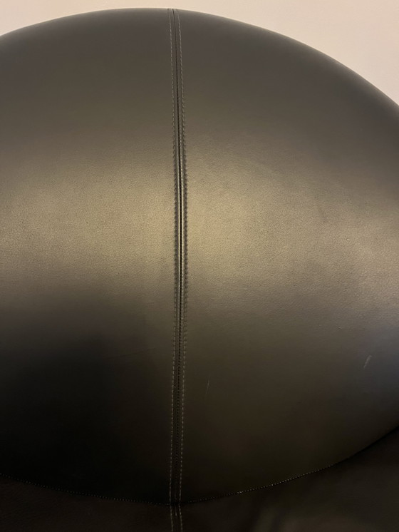 Image 1 of Poltrona Leolux Papageno pelle nera