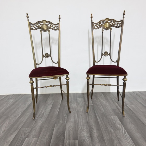 Image 1 of Pair of Pier Luigi Colli Style Mid-Century Design Chairs from the 1950s