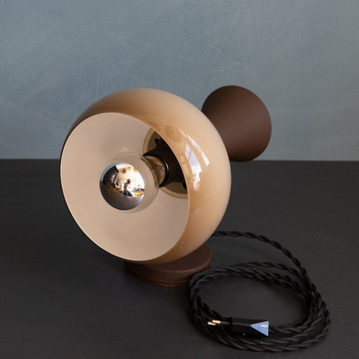 Dark brown Herda Diabolo Space Age Mushroom Wall Lamp