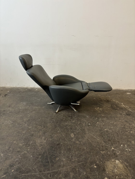 Image 1 of Cassina Dodo designer armchair, grey leather, like new