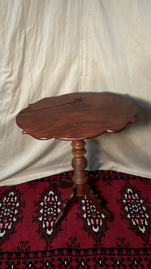 Antieke mahonie houten wijntafel 19e eeuw