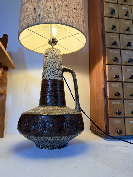 Image 1 of Lampadaire vintage XL en céramique, années 60