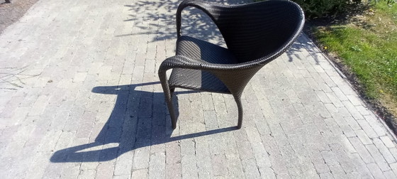 Dedon Gartenmöbel-Set – Serie Tango. 1 Tisch mit 6 passenden Stühlen. – Garten-Sets, Aluminium, Wicker (photo 10 of 15)