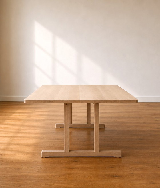 Image 1 of Børge Mogensen BM6286 Mesa de comedor Shaker para Fredericia en roble macizo enjabonado