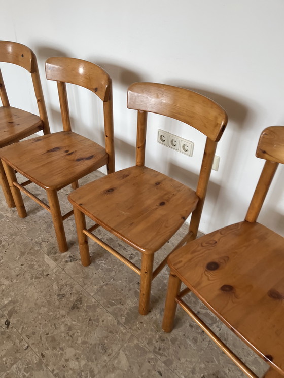 Image 1 of Originele Rainer Daumiller stoelen gemaakt van massief grenenhout.
