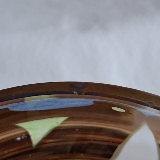 Antique Art Nouveau Stained Glass Bowl – Fritz Heckert, Decorative Objects (photo 7 of 9)