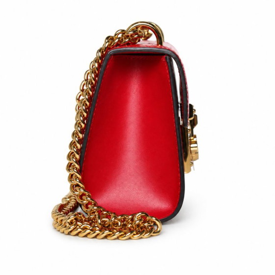 Gucci, borsa Padlock stampata GG in pelle rossa – Borse a tracolla, Calfskin (photo 9 of 14)