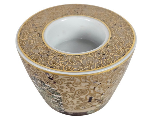 Image 1 of Goebel – Kollektion Artis Orbis – G. Klimt – Porzellan – Teelichthalter – 90er Jahre