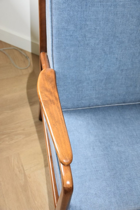 Set di due Poltrone Mid-Century eleganti “Design danese anni '60” – Wood, Textile (photo 5 of 6)