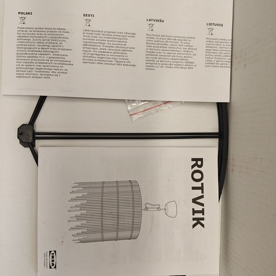 Image 1 of Lampada a sospensione IKEA ROTVIK – Nella confezione originale – Cablaggio e accessori nuovi