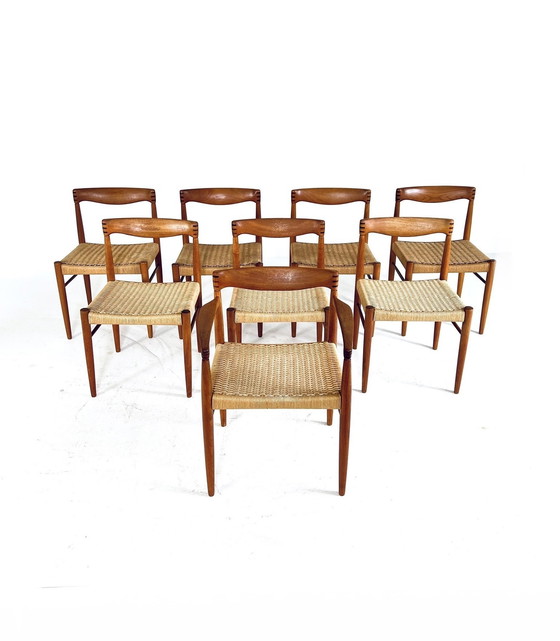 Image 1 of 8x Silla de comedor Henry Walter Klein, Bramin '60