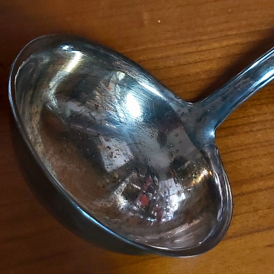 Image 1 of Cuchara sopera grande con sello Silber 100
