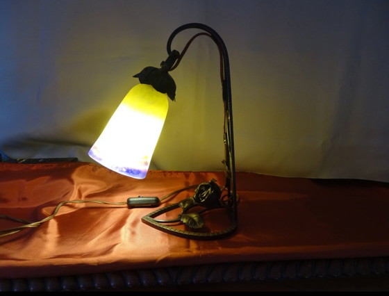 Muller Frères Table Lamp (only pick up) – Glass, Iron (photo 4 of 10)