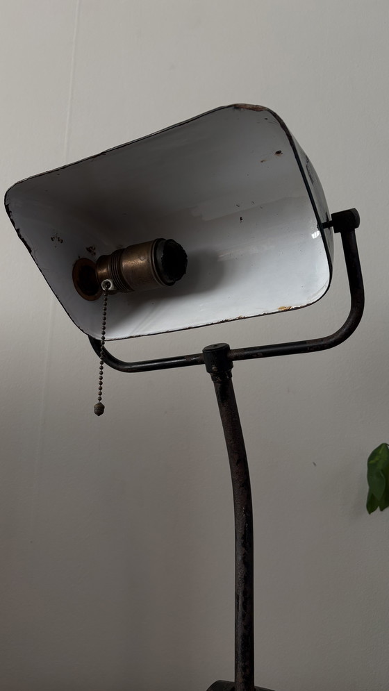 Image 1 of Bauhaus "Bank" lamp uit de jaren 1930 (Hellux)
