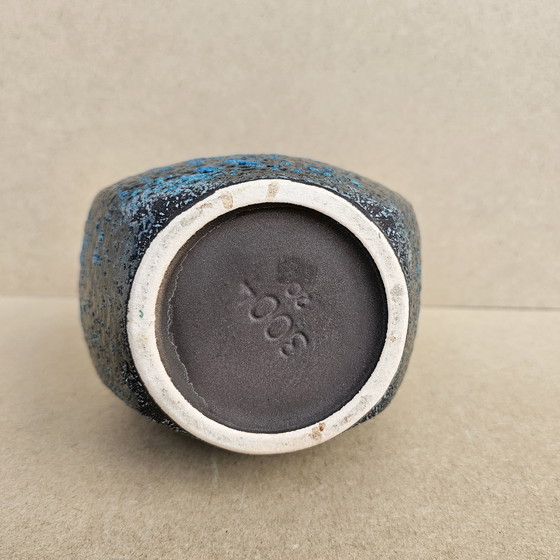 Image 1 of Vase Gerz Keramik Simon Peter Gerz Design Georg Mennicken 1967 60er Fat Lava 3004/20 Schaumglasur Midcentury Germany