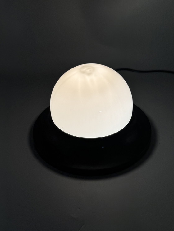 Image 1 of Plastic ceiling lamp in a modern black and white design