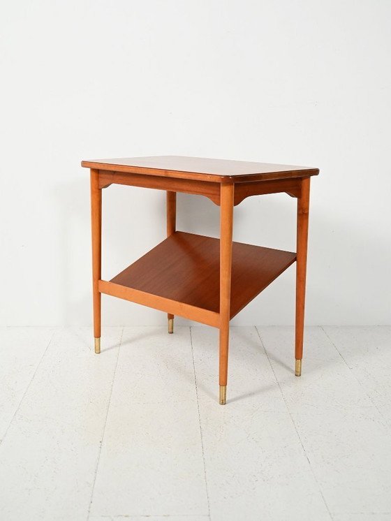 Image 1 of Scandinavian coffee table with display shelf