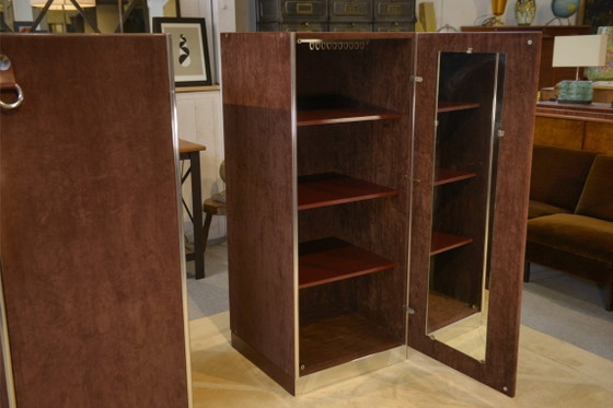 Image 1 of Twee kledingkasten van Guido Faleschini, geproduceerd door Mariani voor Hermès, jaren 70.