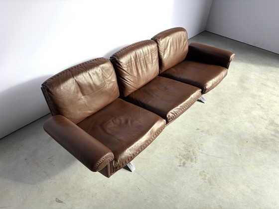 Divano De Sede DS31 in pelle marrone, anni '70 – Divani, Metallo (photo 6 of 10)