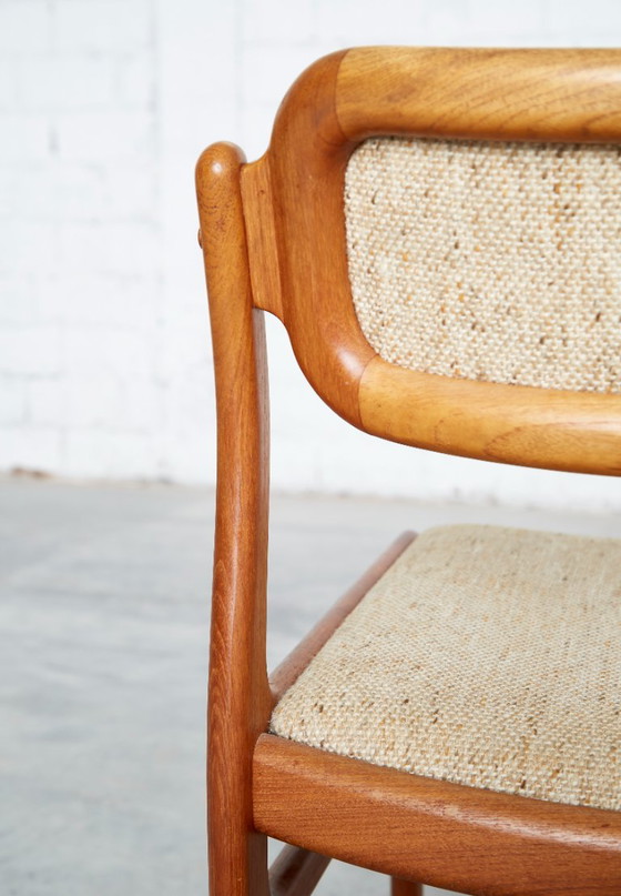 Sedie da pranzo in teak Mid-Century di Johannes Andersen per Uldum, set di 6 – Wool (photo 9 of 17)