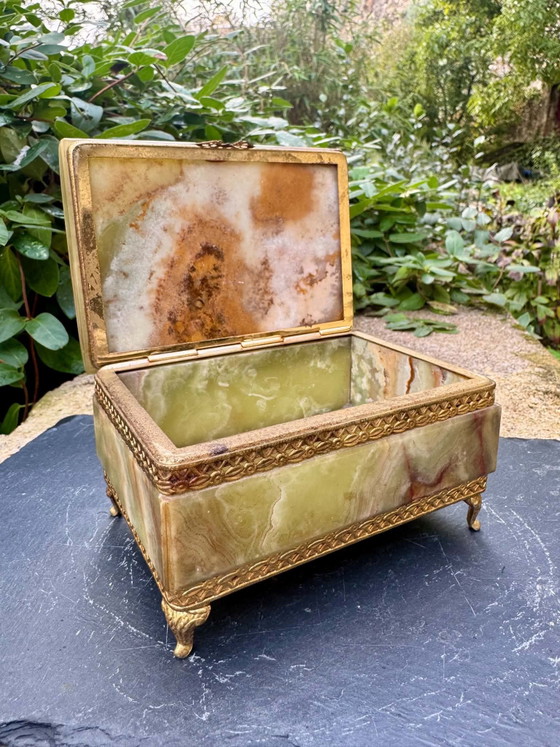 Boite à bijoux en onyx années 60 Italie, Objets déco, Pierre, Multicolore (photo 7 sur 10)