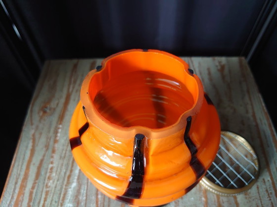 Image 1 of Dispensador de flores de cristal Art Decó Tango años 20/30