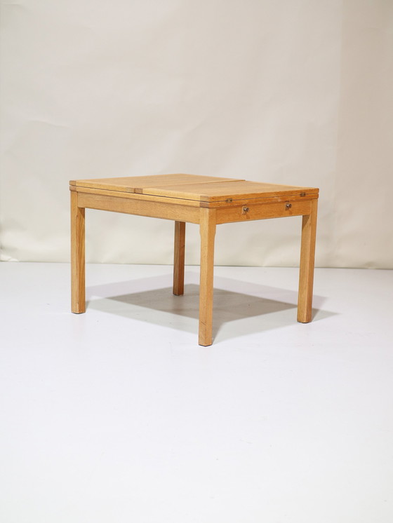 Image 1 of Folding Coffee Table Oak Danish Vintage