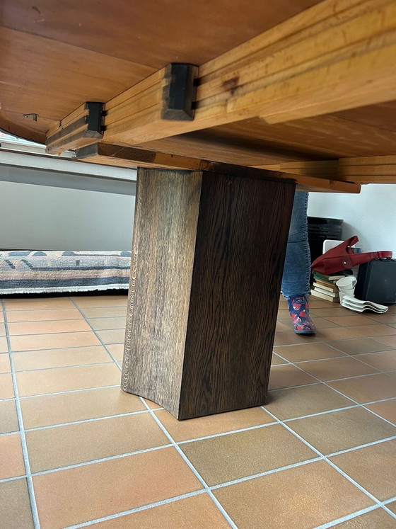 Image 1 of Houten eettafel, uitschuifbaar van 120 tot 360 cm