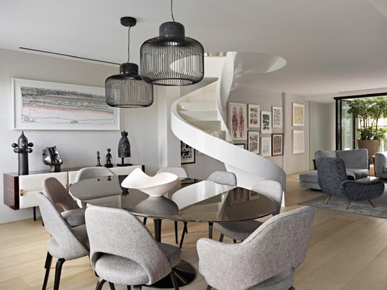 Paire de Suspensions Design B-Lux Keshi S50 Noire Métal & Marbre Marquina – Belux, Metal, Marble (photo 5 of 5)
