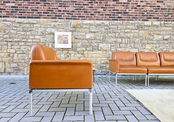 Image 1 of Set di divani Lübke, stile vintage anni '60 e '70, panche, sedie da ufficio, set di divani