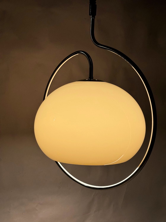 Image 1 of Dijkstra-Pilz-Pendelleuchte im Weltraumzeitalter, niederländisches Design, 1970er Jahre