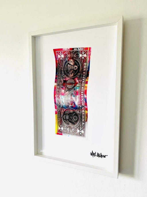 Karl LAGASSE - Art Dollar 31 - Gerahmter Plexiglasdruck