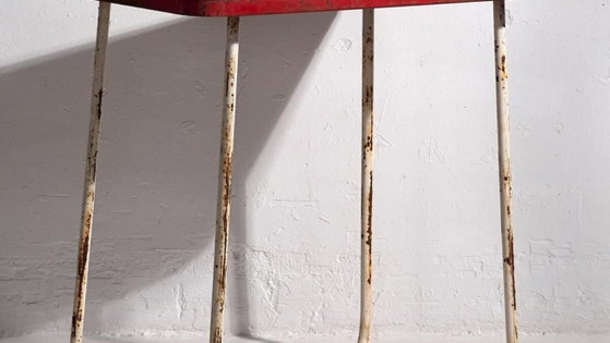 Antieke tuintafel rood (ca.1920) #19 – Iron (photo 3 of 13)