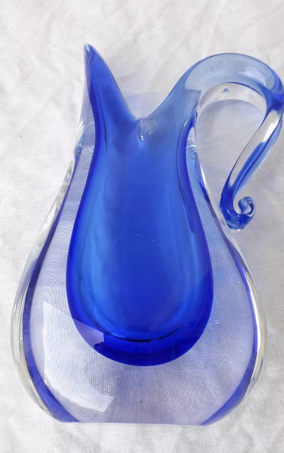 Image 1 of Murano Blue Vase