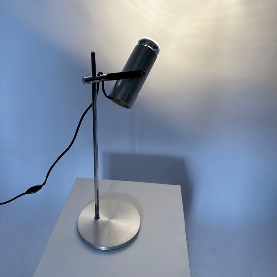 Image 1 of Vintage 1970s Aluminium & Chrome Desk Lamp