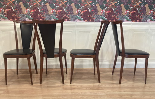Suite of 4 "Scandinavian Design" Chairs
