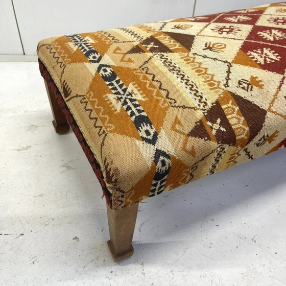 Image 1 of Antieke Turkse Ottomaanse kelimbank daybed bankje sofa