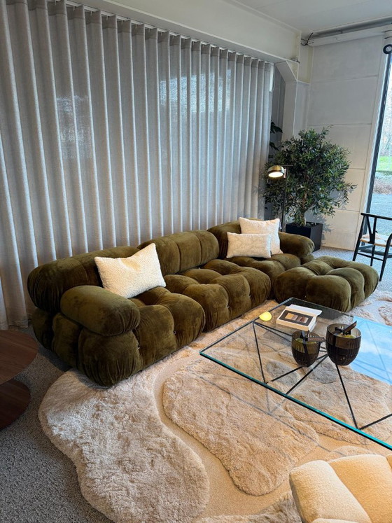 Camaleonda - B&B Italia - Modular sofa in velvet, olive green, Italian Design (photo 4 of 7)