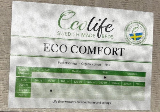 Image 1 of Ecolife Boxspring 180x210 cm Modello Showroom Grigio