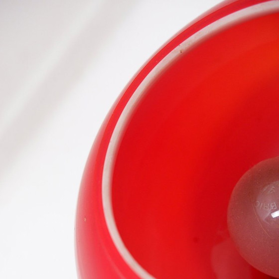 Image 1 of Opaline glass table lamp by Herwig & Frank Sterckx for De Rupel, Belgium, 1960s