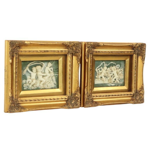 Plaques Alabaster Biggs and Sons London