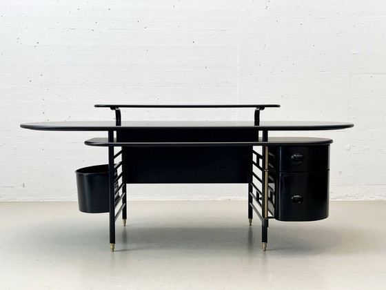 Image 1 of Johnson Wax desk model 617 by Frank Lloyd Wright for Cassina, 1992s